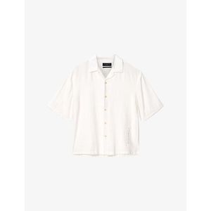 AllSaints White Purley Relaxed-Fit Woven Shirt for men