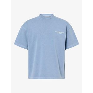 MKI Miyuki-Zoku Blue Design Studio Cotton T-Shirt for men