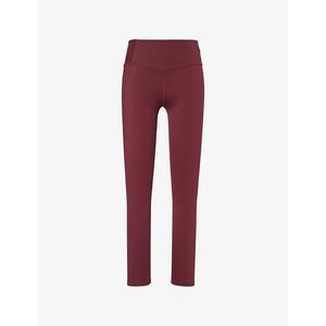 WE Are Tala Red Skinluxe V-Waist High-Rise Stretch-Nylon Leggings