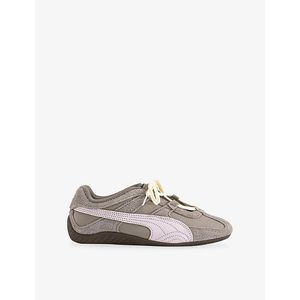 PUMA Grey Speedcat Go Leather And Suede Trainers