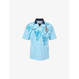 ICECREAM Blue Running Dog Football Cotton-Jersey Shirt for men