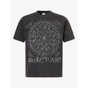 Basket Case Black Eternal Graphic-Print Cotton T-Shirt for men