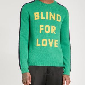 Gucci Blind For Love Knitted Jumper in het Groen voor heren