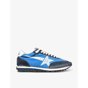 Golden Goose Deluxe Brand Blue Marathon Runner Suede And Mesh Low-Top Trainers for men