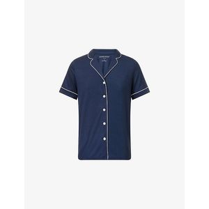 Derek Rose Blue Lara Short Modal-Jersey Pyjamas