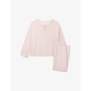The White Company Pink Double-Faced Henley Woven Pyjamas