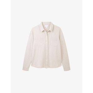 The White Company White Patch-Pocket Brushed-Texture Cotton-Blend Jersey Shirt