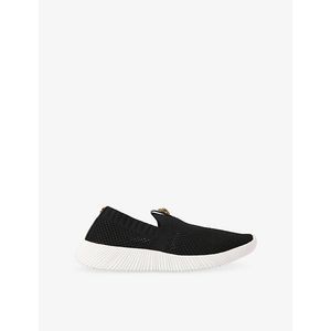 Kurt Geiger Black Lorna Fabric Trainers