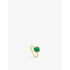 Monica Vinader White Mv Siren Gemstone 18Ct Vermeil Ring