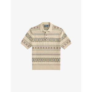 Polo Ralph Lauren Natural Fair-Isle Cotton And Linen-Blend Polo for men