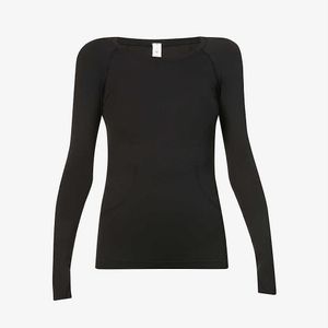 lululemon athletica Black Swiftly Tech 2.0 Long-Sleeved Stretch-Knit Top