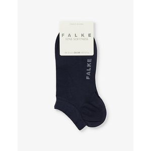 Falke Blue Fine Softness Ankle Stretch-Woven Socks