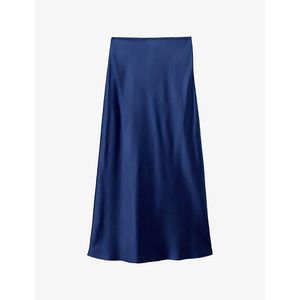 Joseph Blue Isaak Elasticated-Waist Silk Maxi Skirt