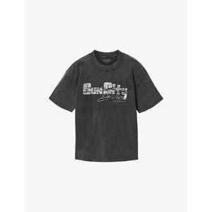 AllSaints Black Sun City Washed Cotton-Jersey T-Shirt for men
