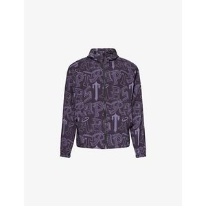 Trapstar Purple Wildcard Graphic-Print Shell Windbreaker Jacket for men