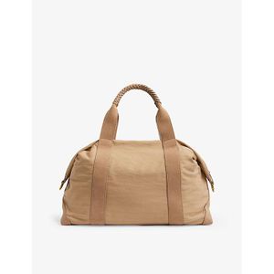 Reiss Natural Phoebe Braided-Handle Soft Nylon Weekend Bag
