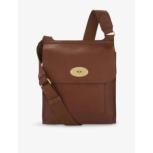 Mulberry Brown Antony Grained-Leather Cross-Body Bag