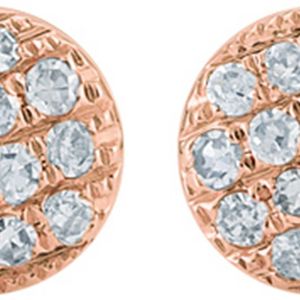 The Alkemistry Black Lauren Joy Mini 14ct Rose-gold And Diamond Earrings