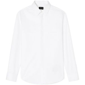 Giorgio Armani White Long-Sleeve Button-Up Shirt for men