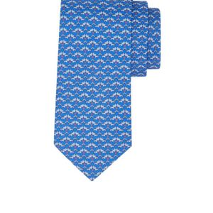 Ferragamo Blue Pointed-Tip Tie for men