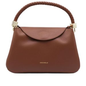 Coccinelle Brown Tiggy Logo Stamp Small Shoulder Bag