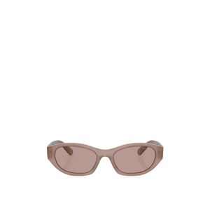 Miu Miu Pink Eyewear Oval Frame Sunglasses for men