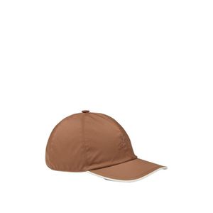 Loro Piana Brown Bicolor Baseball Cap for men