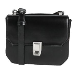 Rag & Bone Black Minimalist Solid-Color Small Leather Bag