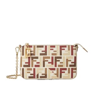 Fendi Natural Baguette Ff Printed Pouch