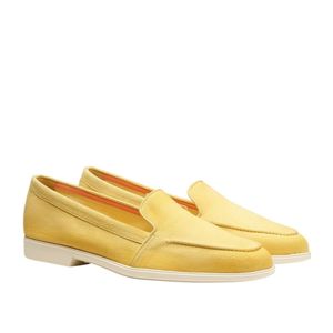 Santoni Yellow Slip-On Loafers for men