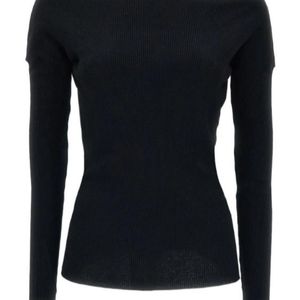 P.A.R.O.S.H. Blue Boat-Neck Sweater