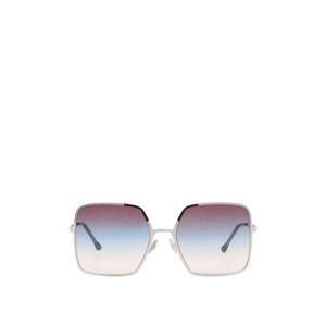 Isabel Marant White Rectangular Metal Frame Sunglasses