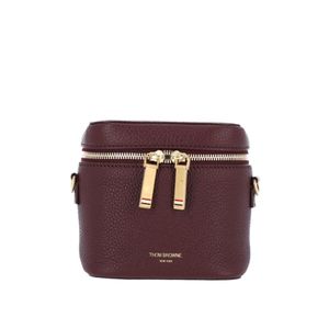 Thom Browne Purple Zip-Top Box Clutch Bag