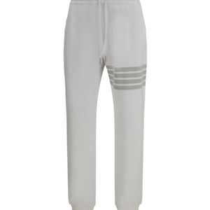 Thom Browne Grey Solid Loopback Overdyed 4-Bar Sweatpants for men