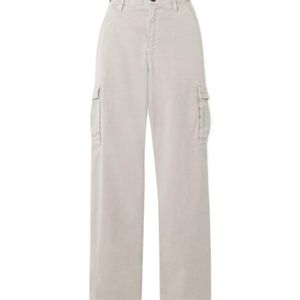 James Perse White Comfortable Cargo Pants