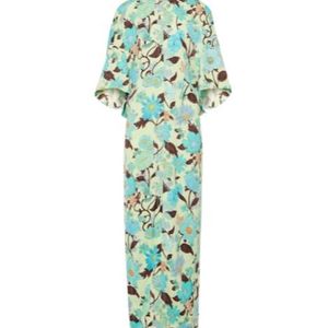 Stella McCartney Green Caped Maxi Dress