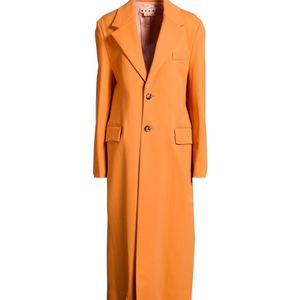 Marni Orange Single-Breasted Overcoat