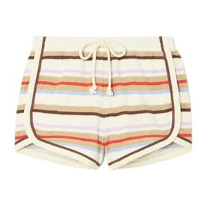 Veronica Beard Natural Mulberry Striped Shorts