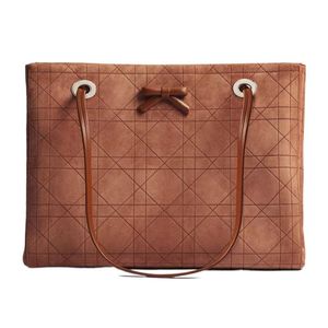 Dior Brown Medium Promenade Shopping Bag