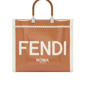 Fendi Brown Sunshine Medium Tote Bag