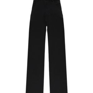 MM6 by Maison Margiela Black Logo-Embroidered Trousers for men