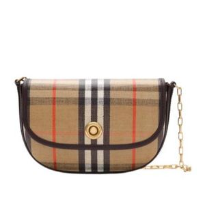 Burberry Natural Mini Highlands Chain Crossbody Bag