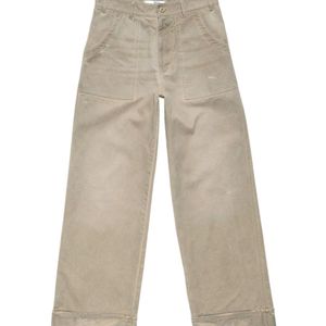 Acne Natural Casual Trousers With Belt Loops for men