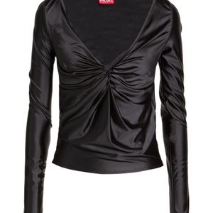 DIESEL Black Plain Colour T-Shirt