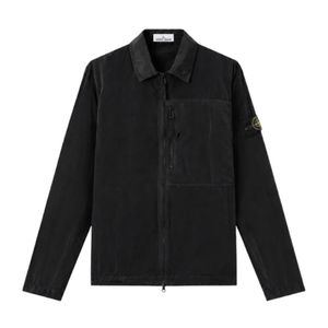 Stone Island Black Long-Sleeved Casual Jacket for men