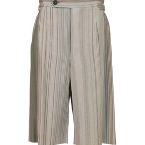 Vivienne Westwood Grey Humphrey Striped Bermuda Shorts for men