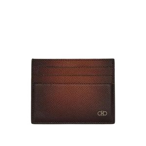Ferragamo Brown Ferragamo Gancini Credit Card Holder for men