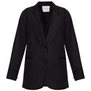Forte_forte Black Long-Sleeved Suit Coat