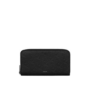 Dior Black Zippered Long Wallet for men