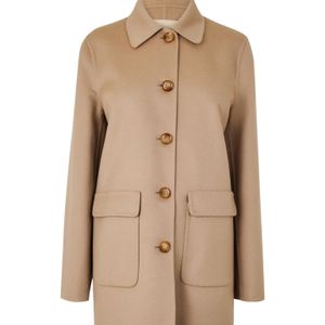 Valentino Natural Short Lapel Wool Coat